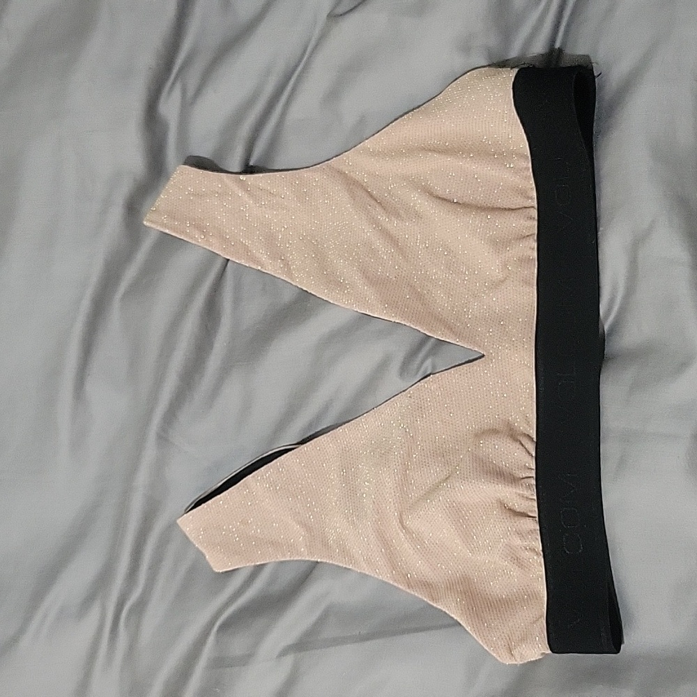 Volcom bralette size small black and gold